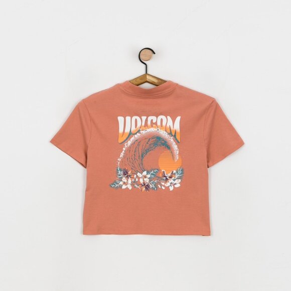 ๐ EUC๐ Volcom Pocket Dial T-shirt Crop Top Shirt retro organic cotton tee - Picture 2 of 11